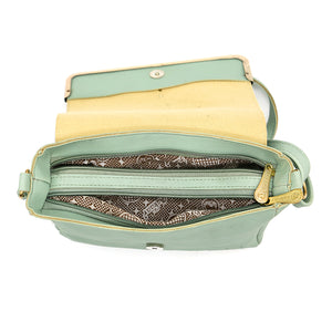 Double Zip Frame Bow Fitting Women Sling Bag - myStore20202019