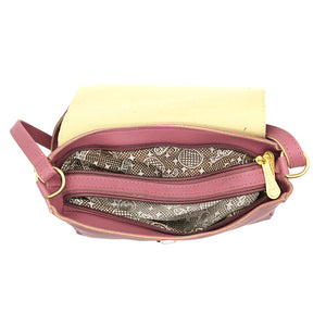 Double Zip Frame Bow Fitting Women Sling Bag - myStore20202019