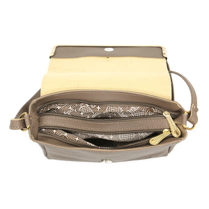 Double Zip Frame Bow Fitting Women Sling Bag - myStore20202019