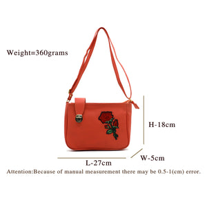 Double Zip Lock Flower Women Sling - myStore20202019