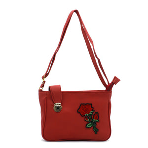 Double Zip Lock Flower Women Sling - myStore20202019