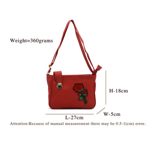 Double Zip Lock Flower Women Sling - myStore20202019