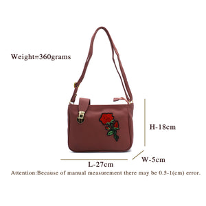 Double Zip Lock Flower Women Sling - myStore20202019