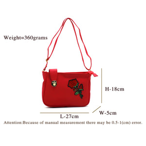 Double Zip Lock Flower Women Sling - myStore20202019