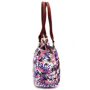 Double Zip Multicolor Ladies Hand Bag - myStore20202019