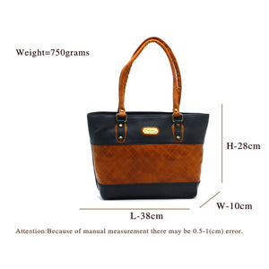 Double Zip Quilled Women HandBag - myStore20202019