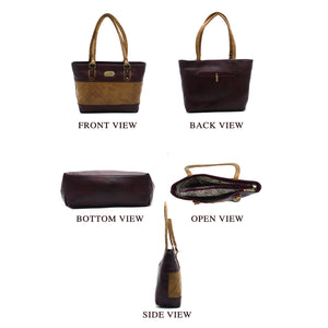 Double Zip Quilled Women HandBag - myStore20202019