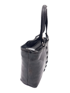 Double Zip Shine Finish Mini Hand Bag - myStore20202019
