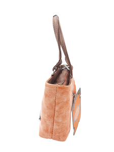 Double Zip Shine Finish Mini Hand Bag - myStore20202019