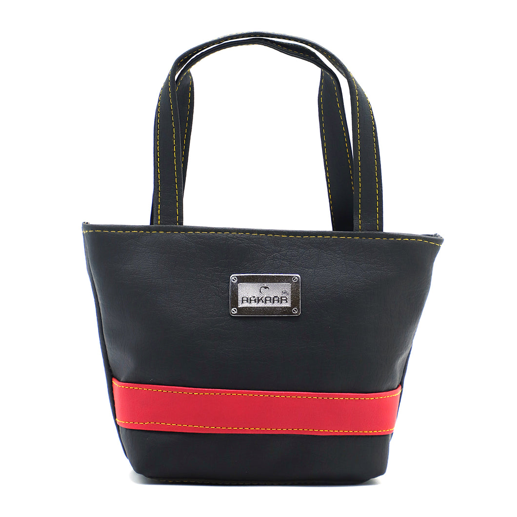 Double Zip Single Stripe Ladies Mini HandBag - myStore20202019
