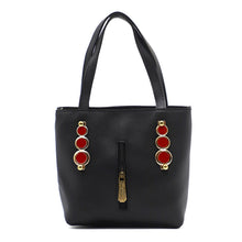 Load image into Gallery viewer, Double Zip Three Circle Fitting Ladies Mini Hand Bag - myStore20202019
