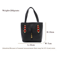 Load image into Gallery viewer, Double Zip Three Circle Fitting Ladies Mini Hand Bag - myStore20202019
