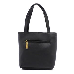 Double Zip Three Circle Fitting Ladies Mini Hand Bag - myStore20202019