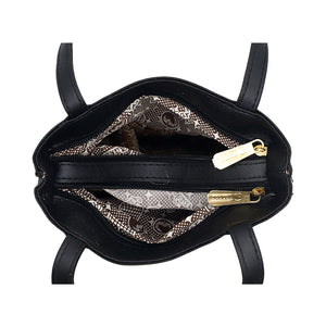 Double Zip Three Circle Fitting Ladies Mini Hand Bag - myStore20202019
