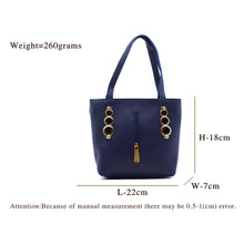 Load image into Gallery viewer, Double Zip Three Circle Fitting Ladies Mini Hand Bag - myStore20202019
