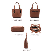 Load image into Gallery viewer, Double Zip Three Circle Fitting Ladies Mini Hand Bag - myStore20202019
