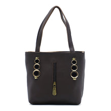 Load image into Gallery viewer, Double Zip Three Circle Fitting Ladies Mini Hand Bag - myStore20202019
