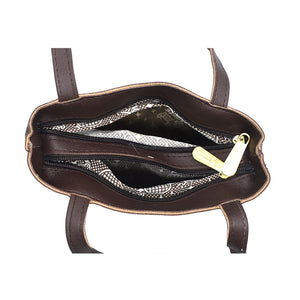 Double Zip Three Circle Fitting Ladies Mini Hand Bag - myStore20202019