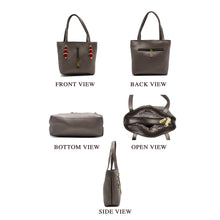 Load image into Gallery viewer, Double Zip Three Circle Fitting Ladies Mini Hand Bag - myStore20202019
