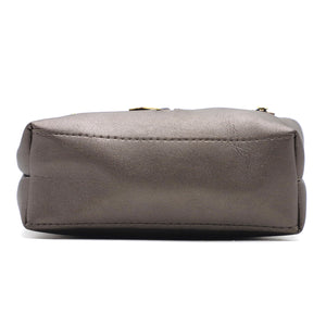 Double Zip Three Circle Fitting Ladies Mini Hand Bag - myStore20202019