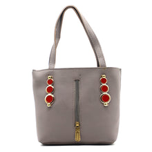 Load image into Gallery viewer, Double Zip Three Circle Fitting Ladies Mini Hand Bag - myStore20202019
