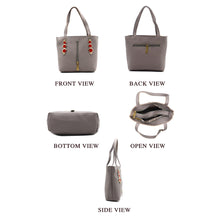 Load image into Gallery viewer, Double Zip Three Circle Fitting Ladies Mini Hand Bag - myStore20202019
