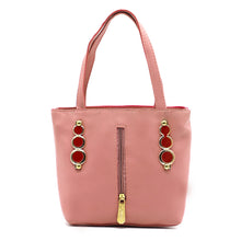 Load image into Gallery viewer, Double Zip Three Circle Fitting Ladies Mini Hand Bag - myStore20202019
