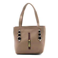 Load image into Gallery viewer, Double Zip Three Circle Fitting Ladies Mini Hand Bag - myStore20202019
