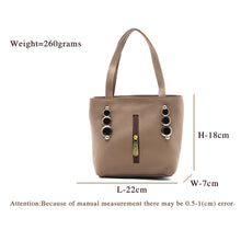 Load image into Gallery viewer, Double Zip Three Circle Fitting Ladies Mini Hand Bag - myStore20202019

