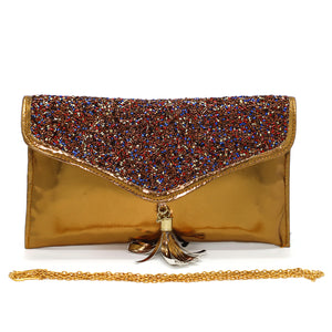Envelope Designer Jhumka Fitting Ladies Clutch - myStore20202019