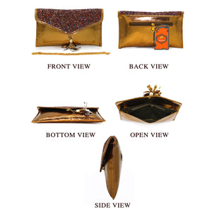 Envelope Designer Jhumka Fitting Ladies Clutch - myStore20202019