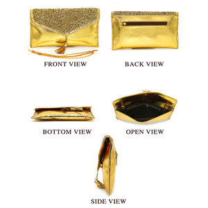 Envelope Designer Jhumka Fitting Ladies Clutch - myStore20202019
