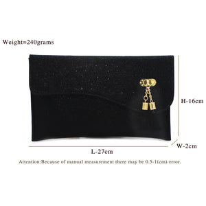 Envelope Double Jhumka Fitting Ladies Clutch - myStore20202019