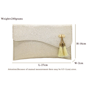 Envelope Double Jhumka Fitting Ladies Clutch - myStore20202019