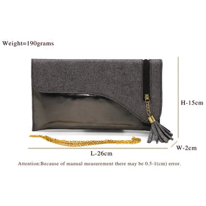 Envelope Zip Jhumka Fitting Ladies Clutch - myStore20202019