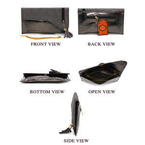 Envelope Zip Jhumka Fitting Ladies Clutch - myStore20202019