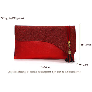 Envelope Zip Jhumka Fitting Ladies Clutch - myStore20202019