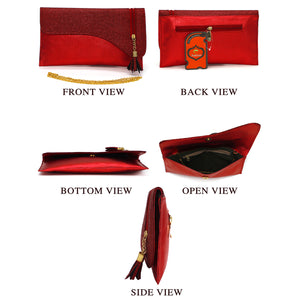 Envelope Zip Jhumka Fitting Ladies Clutch - myStore20202019