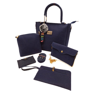 Five Piece Purse Sling Wallet Pouch Ladies Bag Combo - myStore20202019