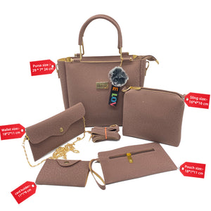 Five Piece Purse Sling Wallet Pouch Ladies Bag Combo - myStore20202019