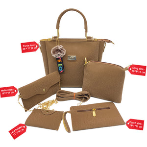 Five Piece Purse Sling Wallet Pouch Ladies Bag Combo - myStore20202019