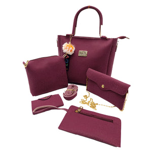 Five Piece Purse Sling Wallet Pouch Ladies Bag Combo - myStore20202019