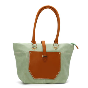 Flap Pocket Single Zip Ladies HandBag - myStore20202019