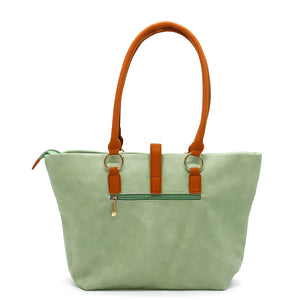 Flap Pocket Single Zip Ladies HandBag - myStore20202019