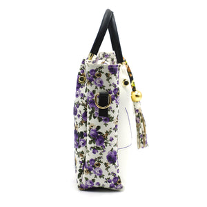 Flower Print V shape Stitched Five Piece Women Combo - myStore20202019