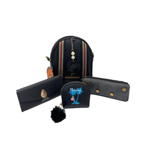 Four Piece BackPack Wallet Pencil Pouch Combo - myStore20202019