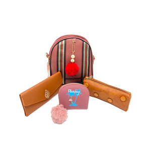 Four Piece BackPack Wallet Pencil Pouch Combo - myStore20202019