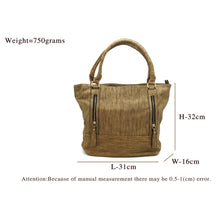 Load image into Gallery viewer, Front Double Zip Pattern Ladies HandBag - myStore20202019
