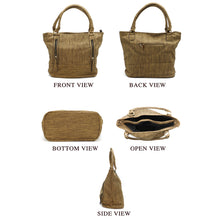 Load image into Gallery viewer, Front Double Zip Pattern Ladies HandBag - myStore20202019
