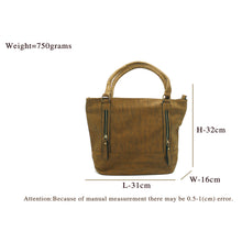 Load image into Gallery viewer, Front Double Zip Pattern Ladies HandBag - myStore20202019
